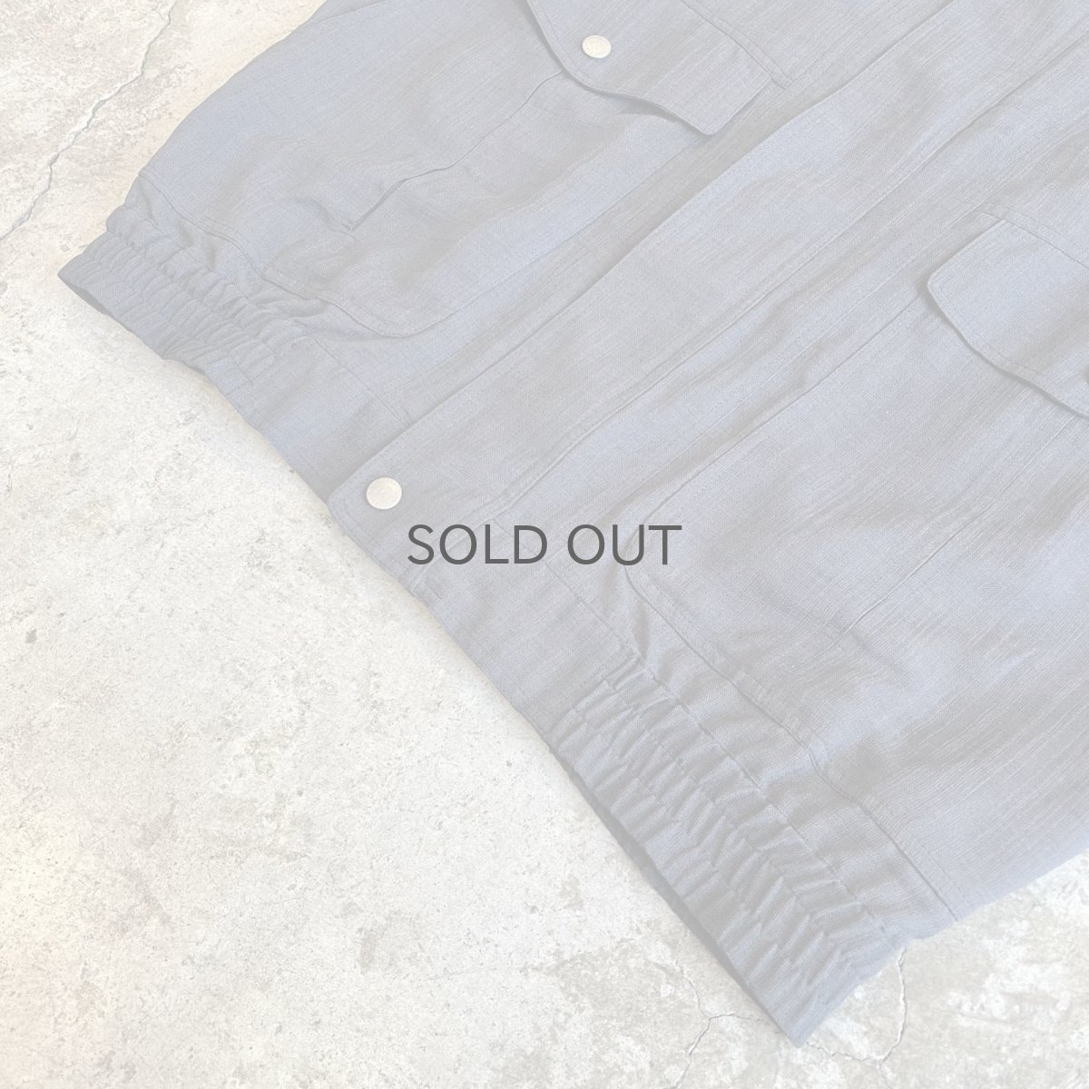 画像5: CHARCOAL GREY COLOR 2WAY DESIGN SHEER ZIP UP JACKET / Ladies L (5)