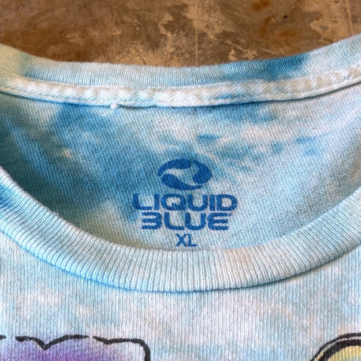 画像10: "ALICE IN WONDERLAND" PRINTED TIE DYE S/S TEE / Mens XL (10)