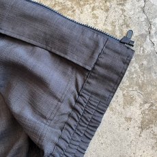 画像6: CHARCOAL GREY COLOR 2WAY DESIGN SHEER ZIP UP JACKET / Ladies L (6)