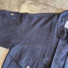 画像13: CHARCOAL GREY COLOR 2WAY DESIGN SHEER ZIP UP JACKET / Ladies L (13)