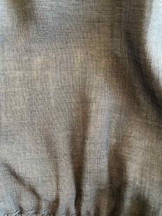 画像14: CHARCOAL GREY COLOR 2WAY DESIGN SHEER ZIP UP JACKET / Ladies L (14)