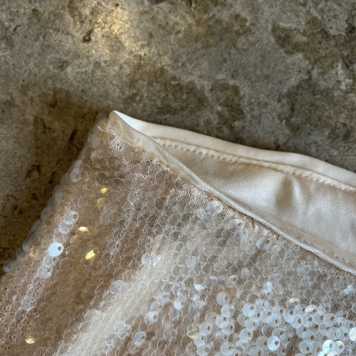 画像8: ALL OVER SEQUINS EMBROIDERY MINI DESIGN SKIRT / W26~W29(S) (8)