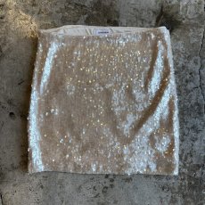 画像1: ALL OVER SEQUINS EMBROIDERY MINI DESIGN SKIRT / W26~W29(S) (1)