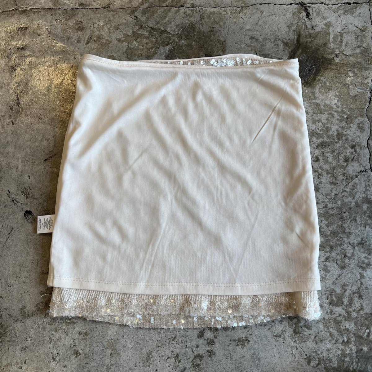 画像3: ALL OVER SEQUINS EMBROIDERY MINI DESIGN SKIRT / W26~W29(S) (3)