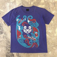 画像1: 90's FRONT ART GRAPHIC PRINTED S/S TEE / Mens L (1)