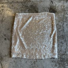 画像2: ALL OVER SEQUINS EMBROIDERY MINI DESIGN SKIRT / W26~W29(S) (2)