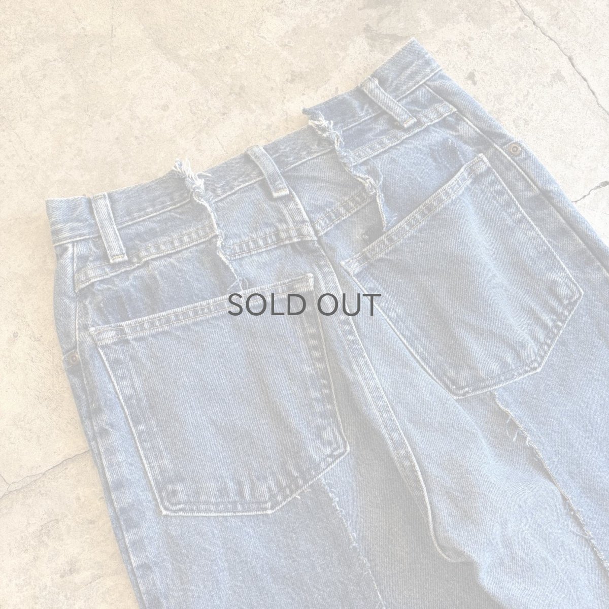 画像8: 【Wiz&Witch】"UNITED" TWINS WIDE DENIM PANTS / W29 (8)