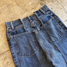 画像8: 【Wiz&Witch】"UNITED" TWINS WIDE DENIM PANTS / W29 (8)