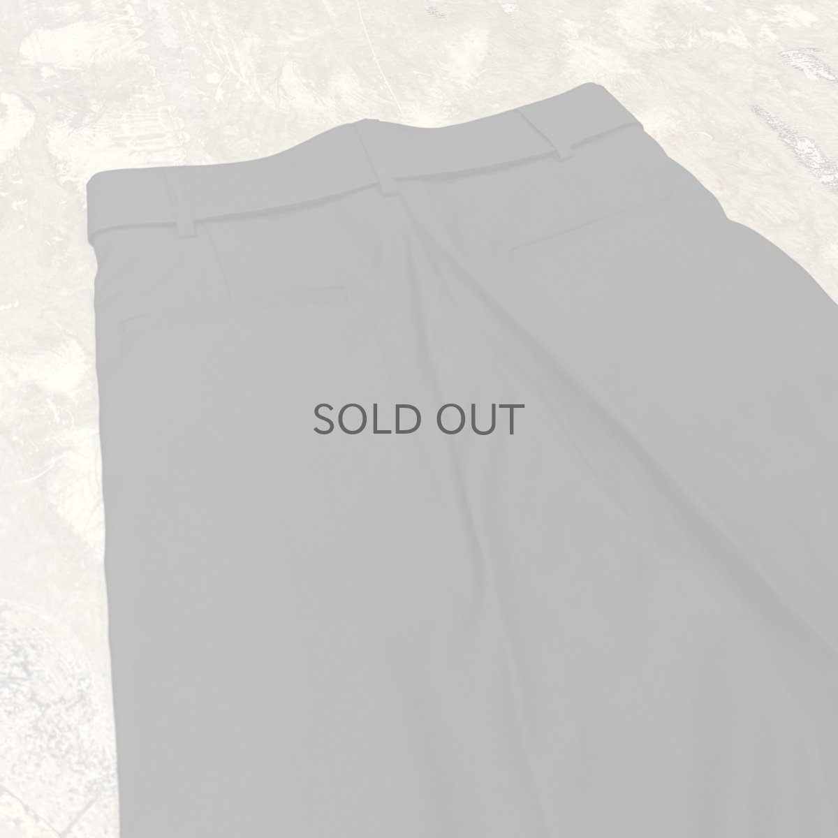 画像9: 【WONDERGROUND】WIDE SILHOUETTE BELTED SLACKS / BLACK / OS (9)