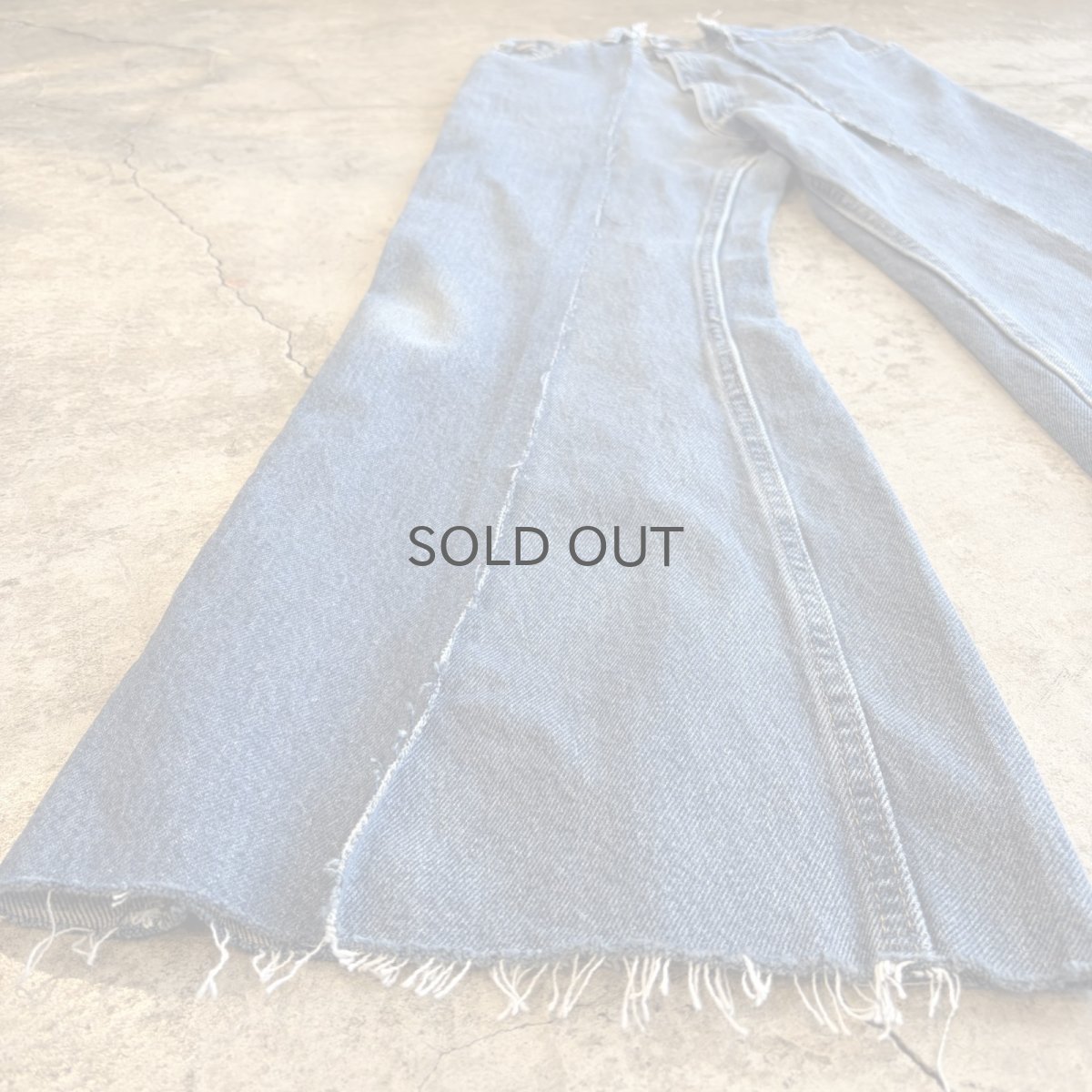 画像4: 【Wiz&Witch】"UNITED" TWINS WIDE DENIM PANTS / W29 (4)