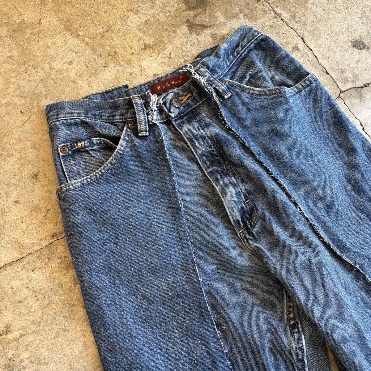 画像3: 【Wiz&Witch】"UNITED" TWINS WIDE DENIM PANTS / W29 (3)