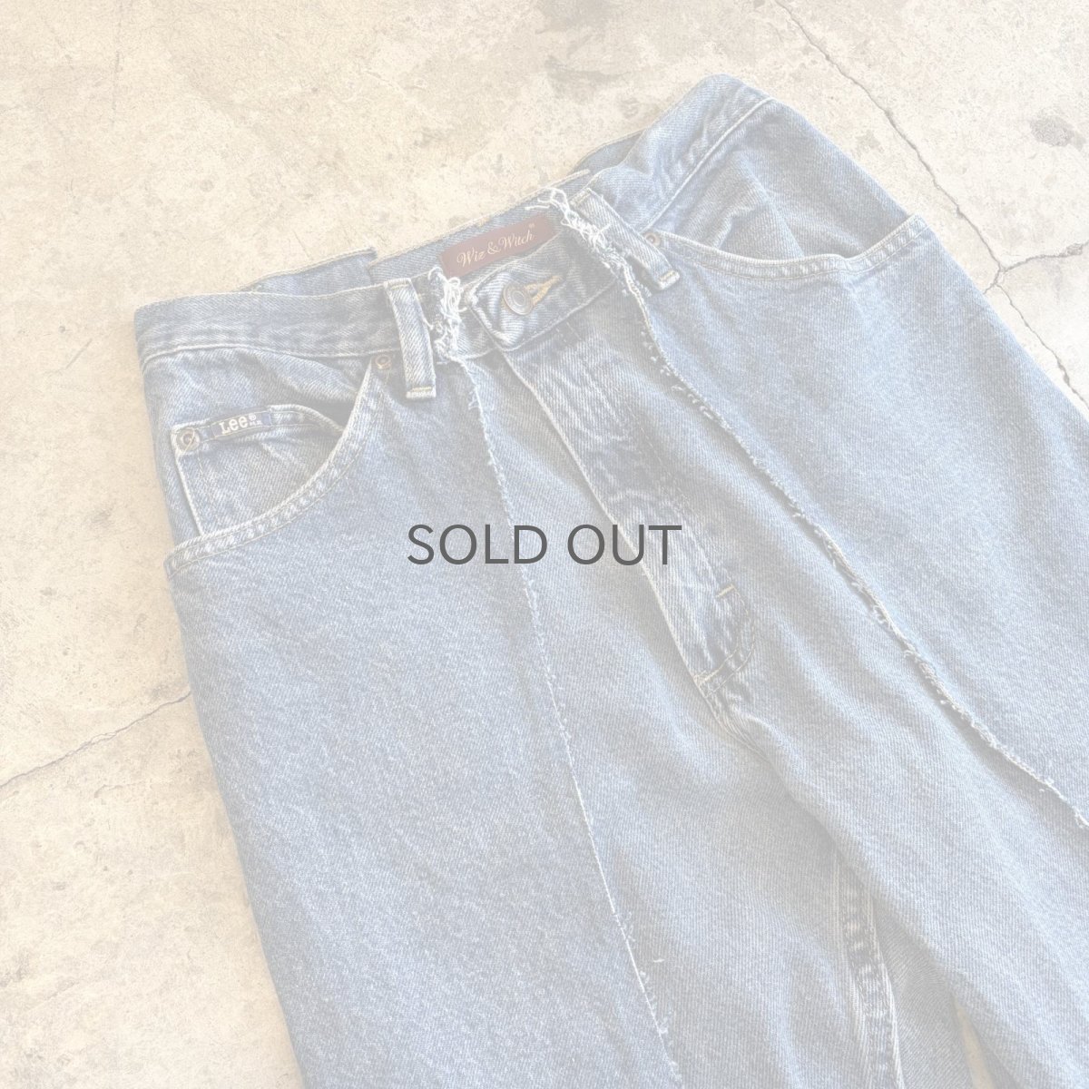 画像3: 【Wiz&Witch】"UNITED" TWINS WIDE DENIM PANTS / W29 (3)