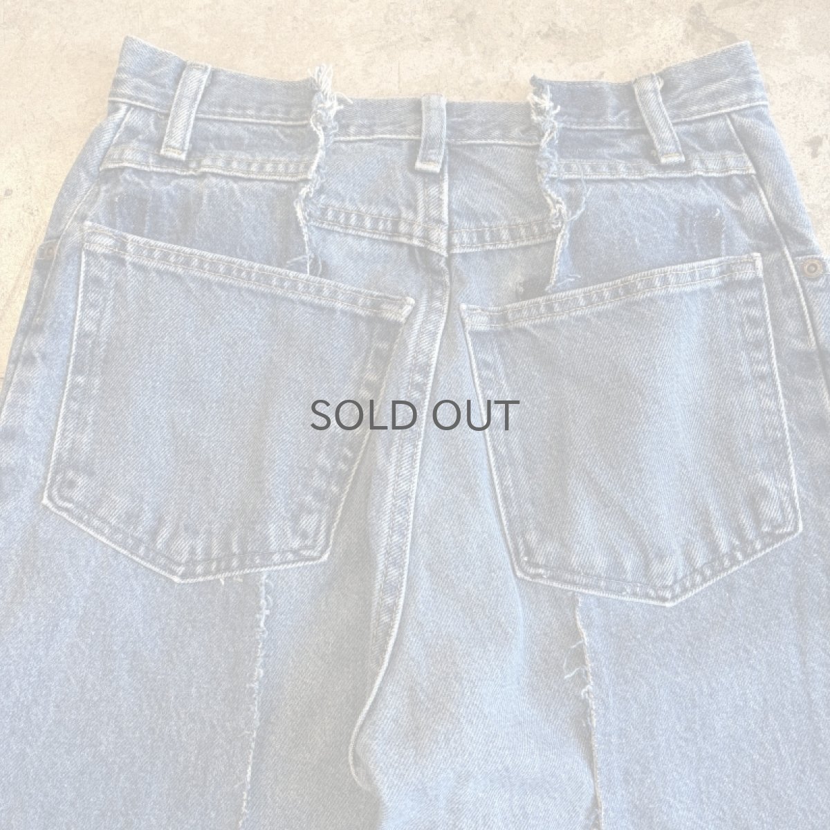 画像10: 【Wiz&Witch】"UNITED" TWINS WIDE DENIM PANTS / W29 (10)