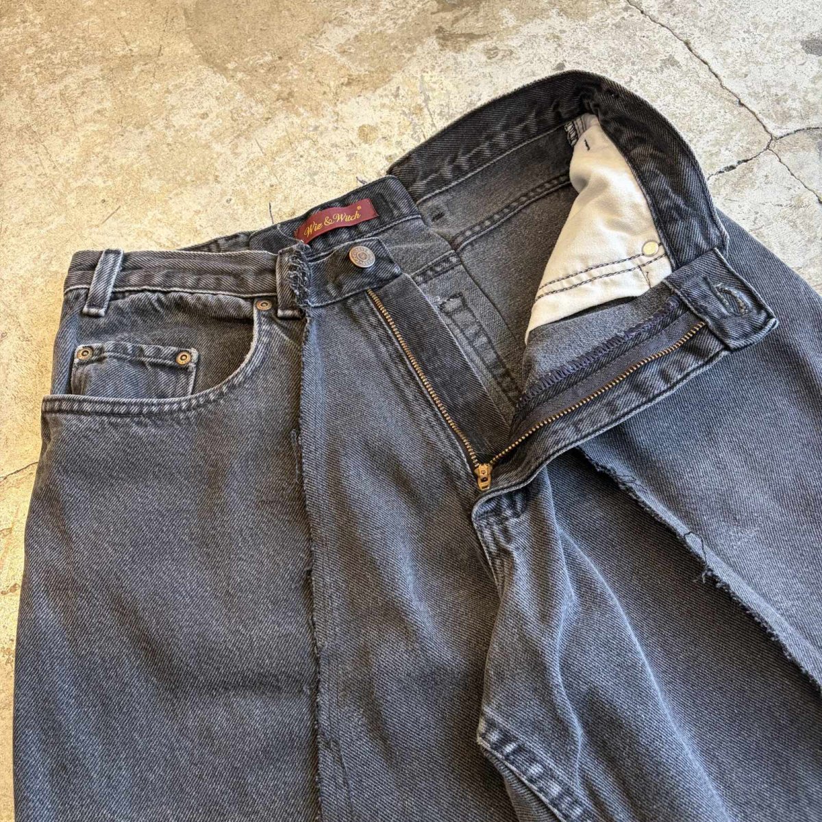 画像6: 【Wiz&Witch】 "TWINS" WIDE DENIM PANTS / W30 (6)