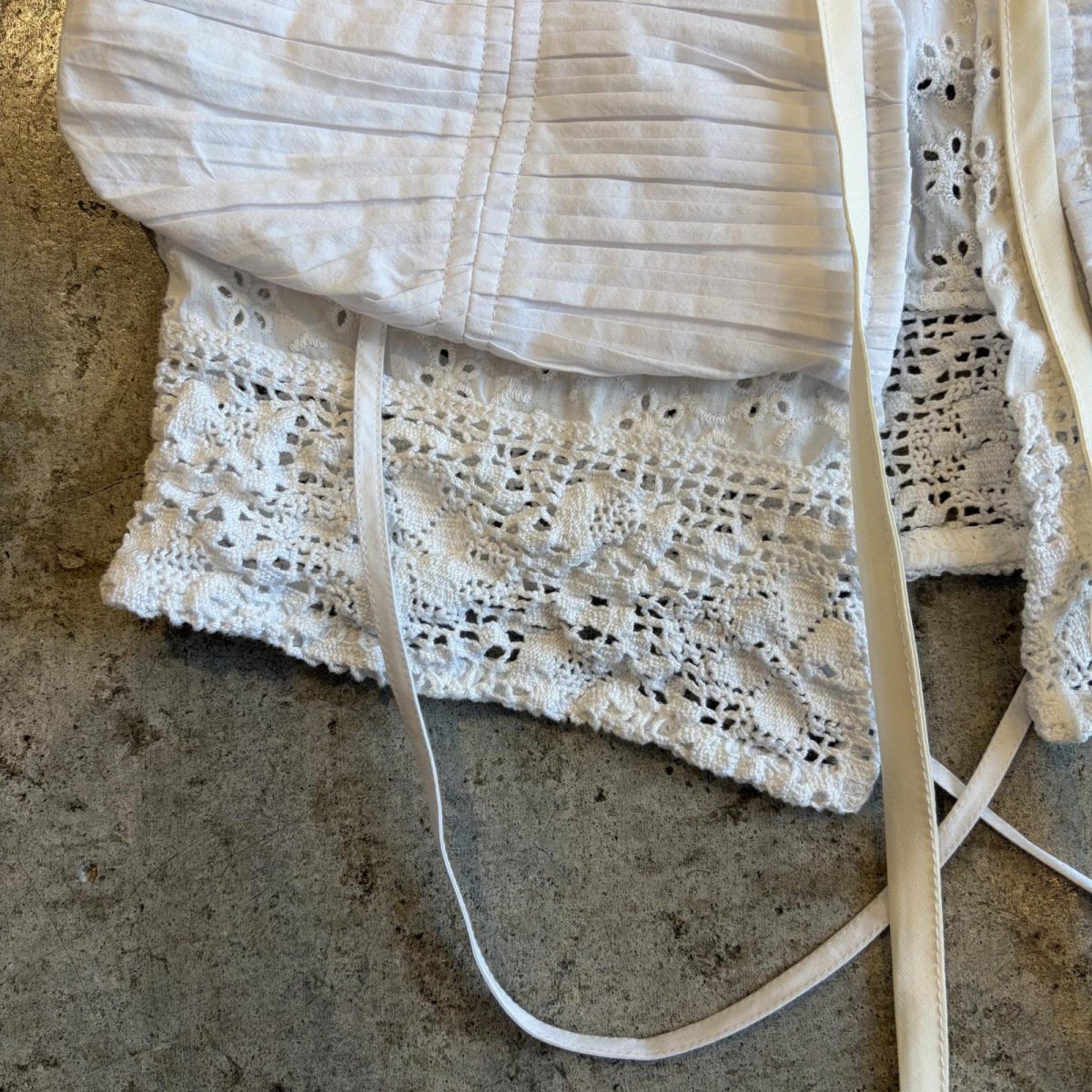 画像4: 【Wiz&Witch】"WANDERER" LACE MIX WRAP SKIRT / FREE (4)