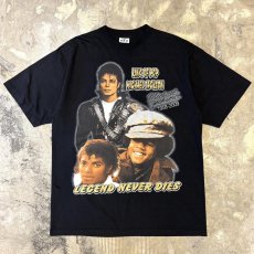 画像1: "MICHAEL JACKSON" FRONT PRINTED S/S TEE / Mens XL (1)