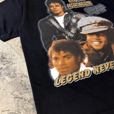 画像5: "MICHAEL JACKSON" FRONT PRINTED S/S TEE / Mens XL (5)