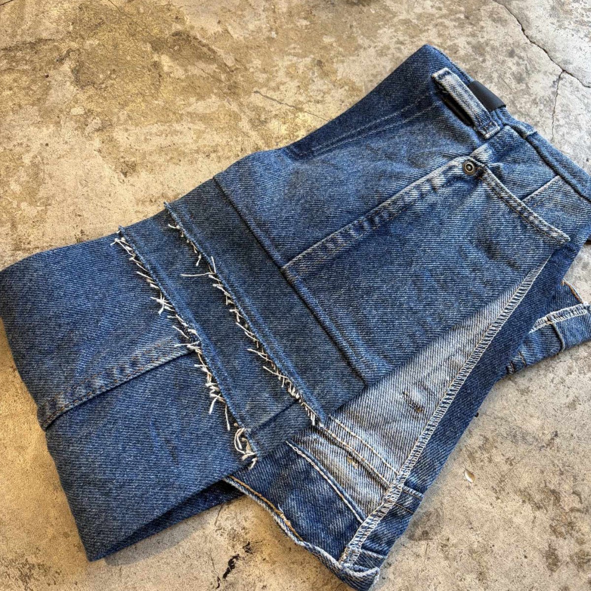画像9: 【Wiz&Witch】"WEIRD" PATCHWORK DENIM WRAP CORSET / OS (9)