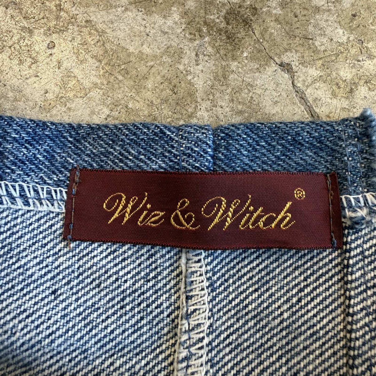 画像12: 【Wiz&Witch】"WEIRD" PATCHWORK DENIM WRAP CORSET / OS (12)