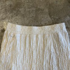 画像7: IVORY COLOR EMBOSS PATTERN DESIGN MERMAID LONG SKIRT / W25~W29 (7)