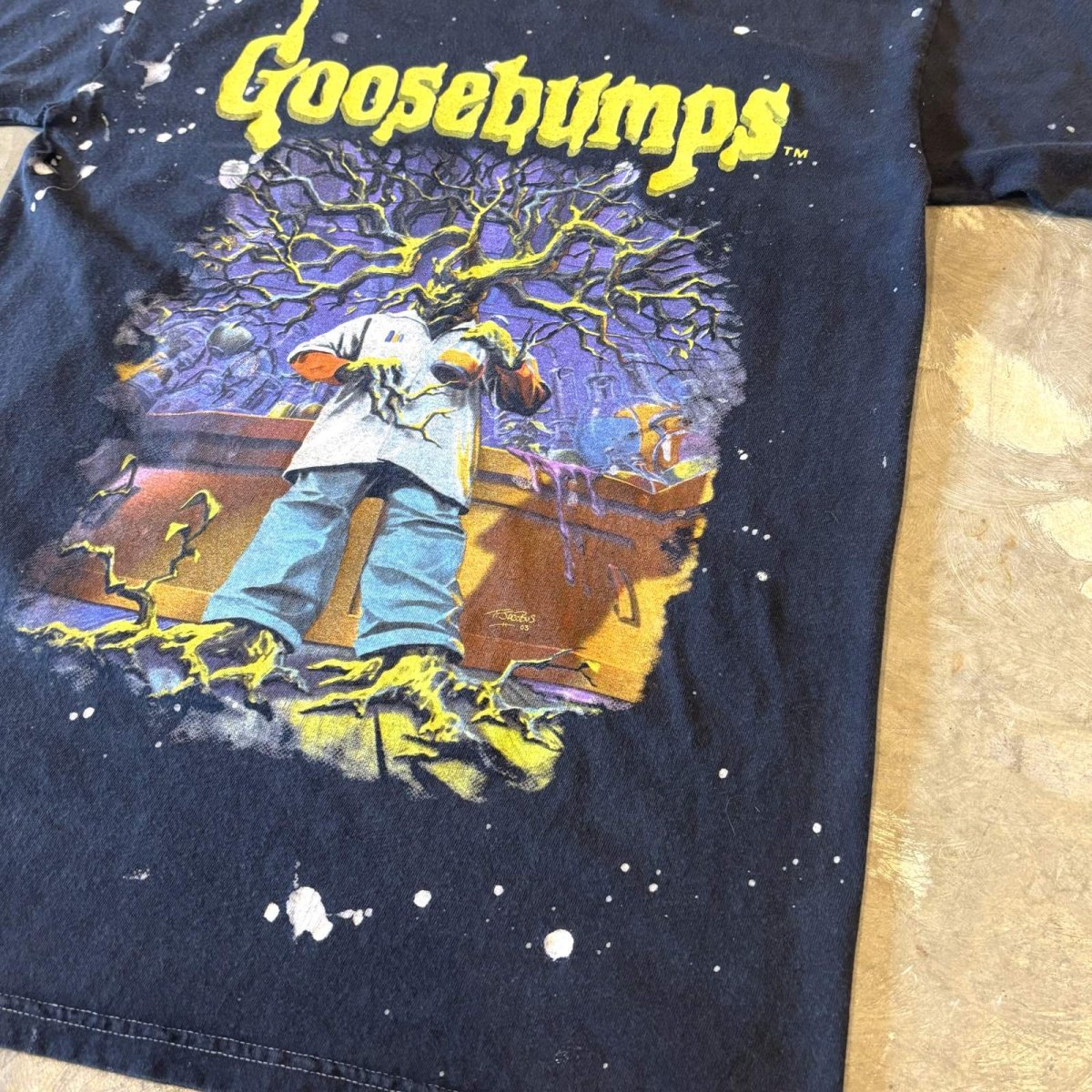 画像6: "GOOSEBUMPS" FRONT PRINTED S/S TEE / Mens S(M) (6)