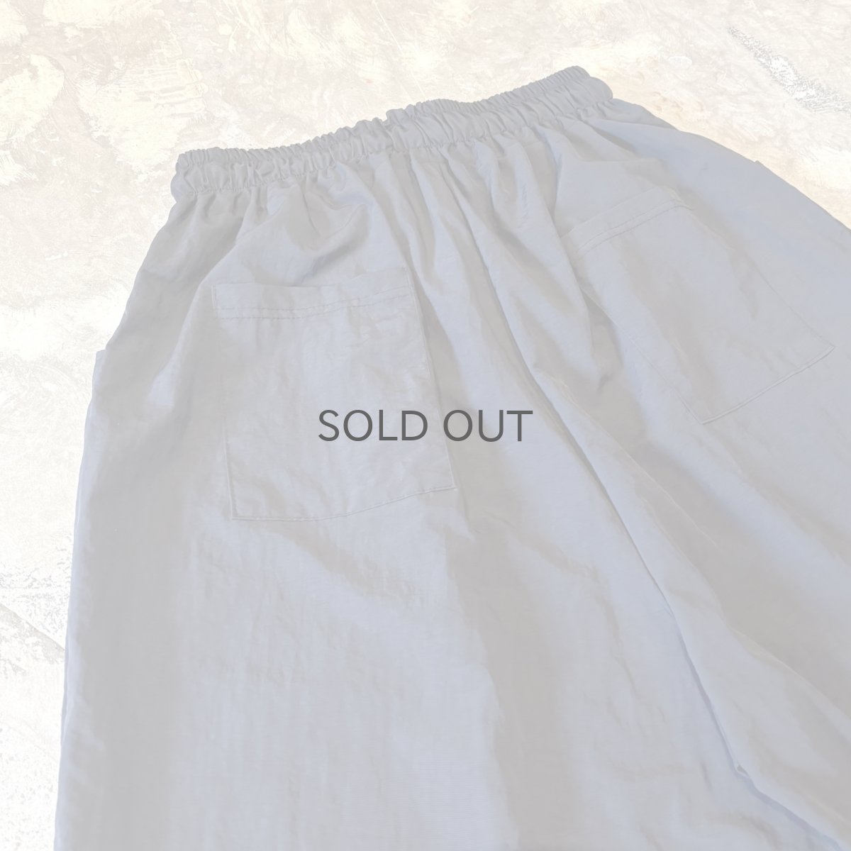 画像8: 【WONDERGROUND】DOUBLE KNEE STYLE WIDE SILHOUETTE NYLON SHORTS / OS (8)