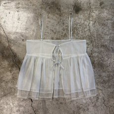 画像1: FRONT RIBBON DESIGN TULLE CAMISOLE / Ladies M (1)