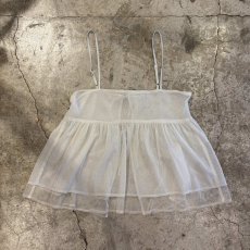 画像2: FRONT RIBBON DESIGN TULLE CAMISOLE / Ladies M (2)