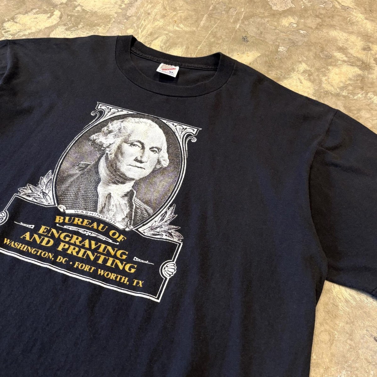 画像4: 90's "GEORGE WASHINGTON" FACE PRINTED S/S TEE / Mens XL / MADE IN USA (4)
