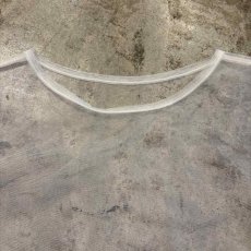 画像7: WHITE COLOR FRILL SHOULDER DESIGN TULLE SHEER L/S TOPS / Ladies L (7)