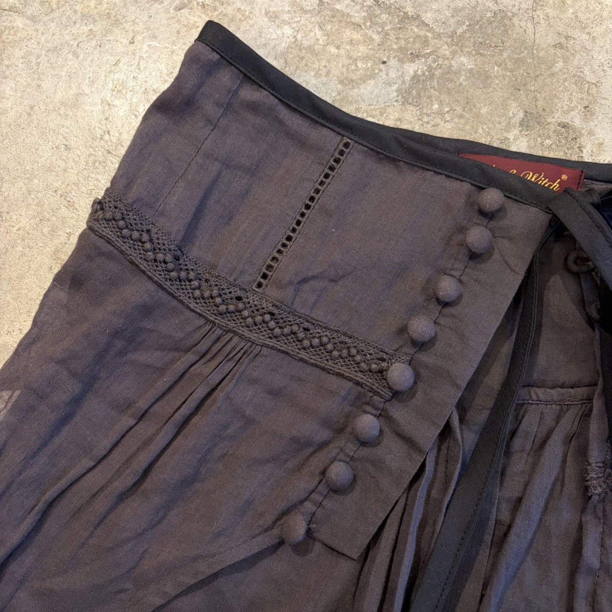 画像8: 【Wiz&Witch】"UNITED" MIX WRAP SKIRT / FREE (8)