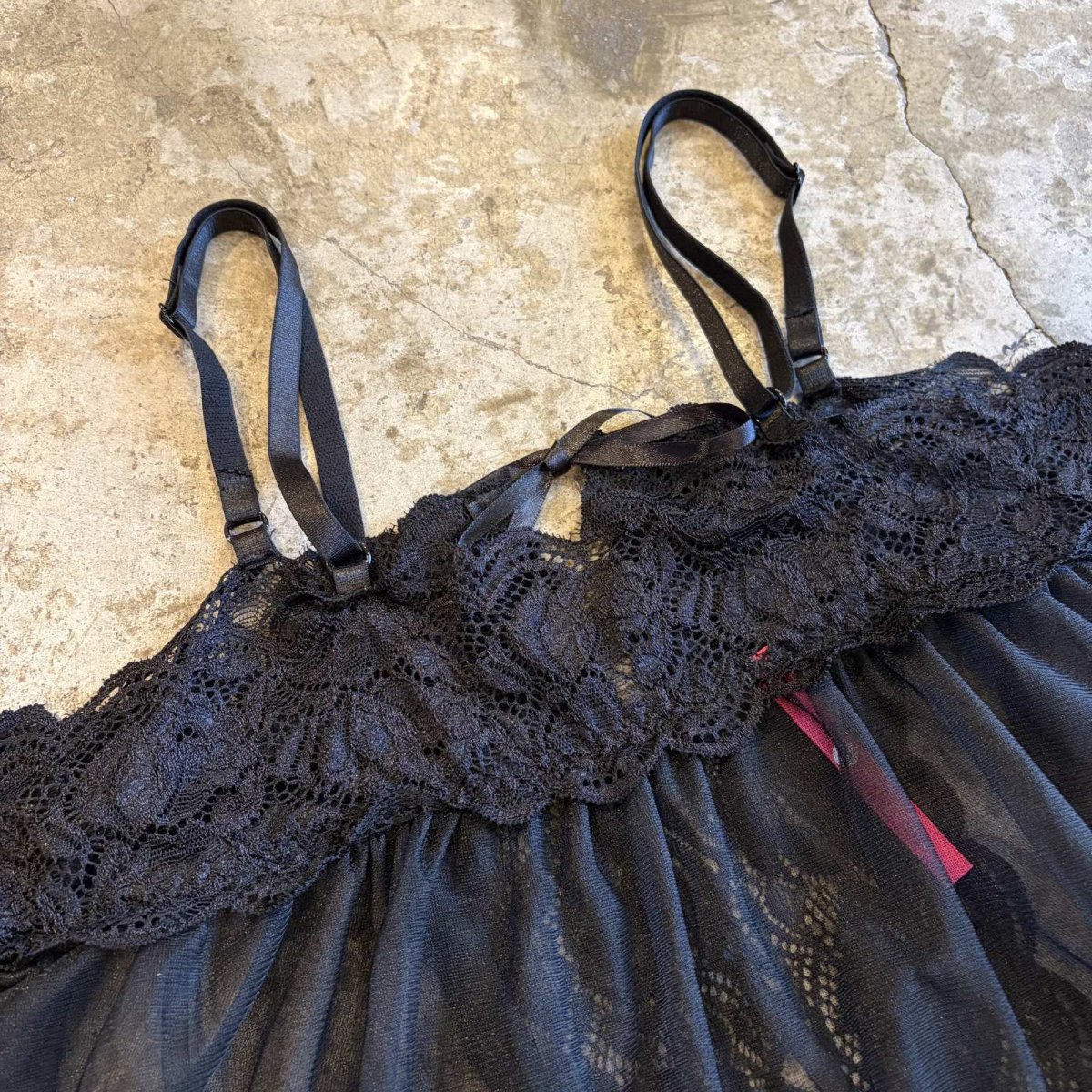 画像10: 2WAY LACE FRONT HOOK RIBBON DESIGN LINGERIE  / Ladies M (10)