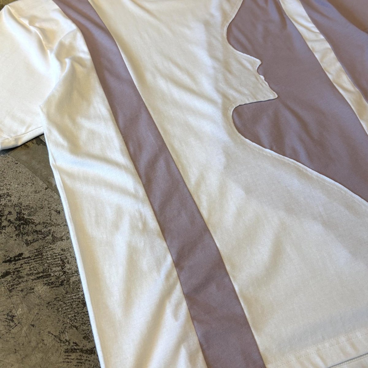 画像5: BICOLOR FACE SHAPE SWITCHED S/S TEE / Mens XL (5)