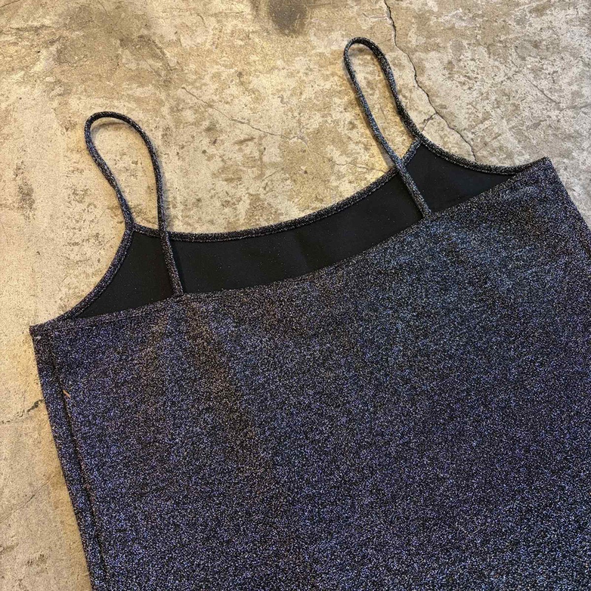 画像9: ALL OVER GLITTER DESIGN CAMISOLE / Ladies L (9)
