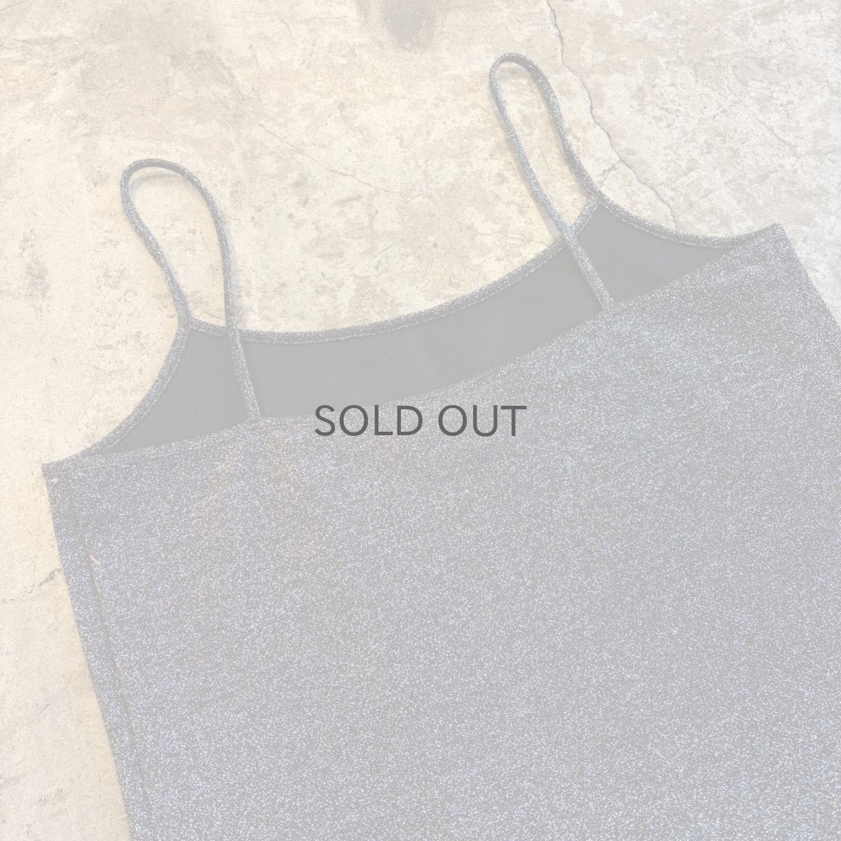 画像9: ALL OVER GLITTER DESIGN CAMISOLE / Ladies L (9)