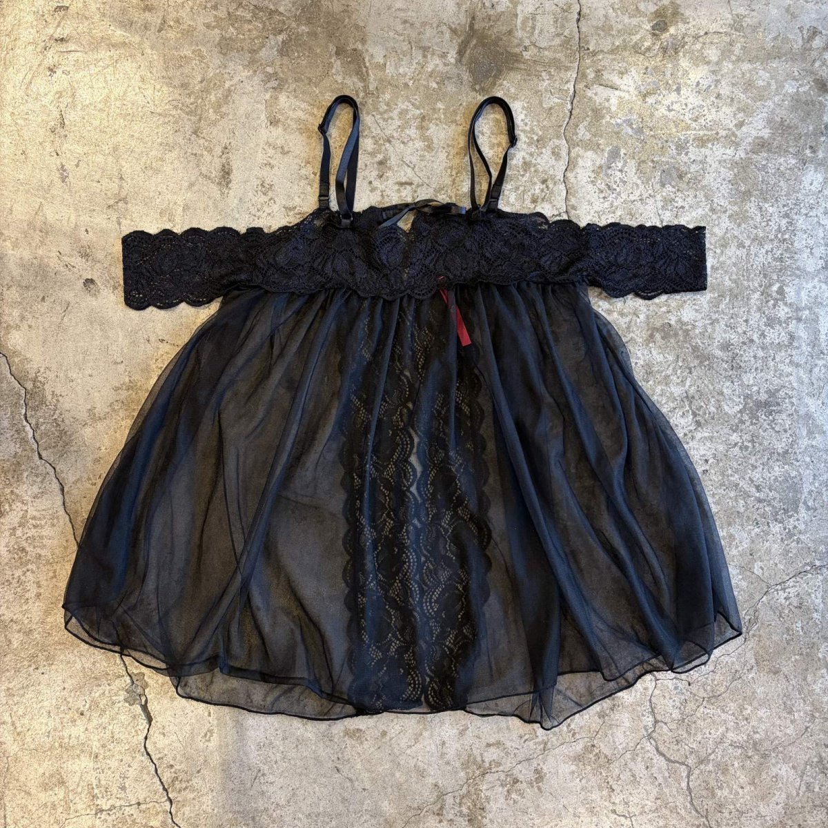 画像2: 2WAY LACE FRONT HOOK RIBBON DESIGN LINGERIE  / Ladies M (2)
