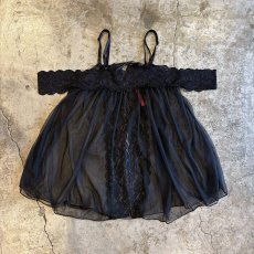 画像2: 2WAY LACE FRONT HOOK RIBBON DESIGN LINGERIE  / Ladies M (2)