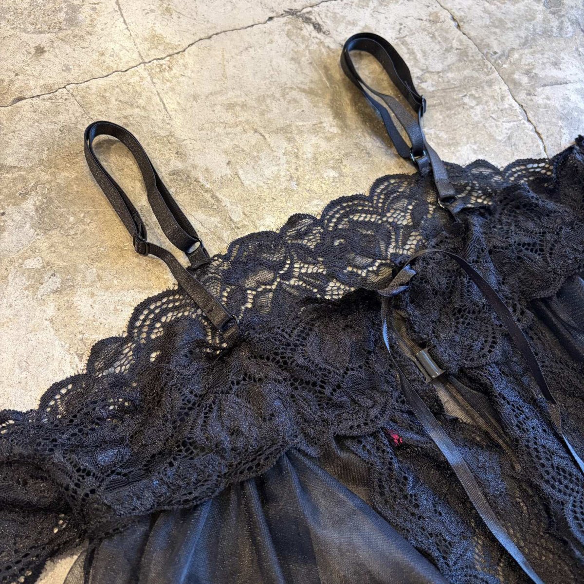 画像3: 2WAY LACE FRONT HOOK RIBBON DESIGN LINGERIE  / Ladies M (3)