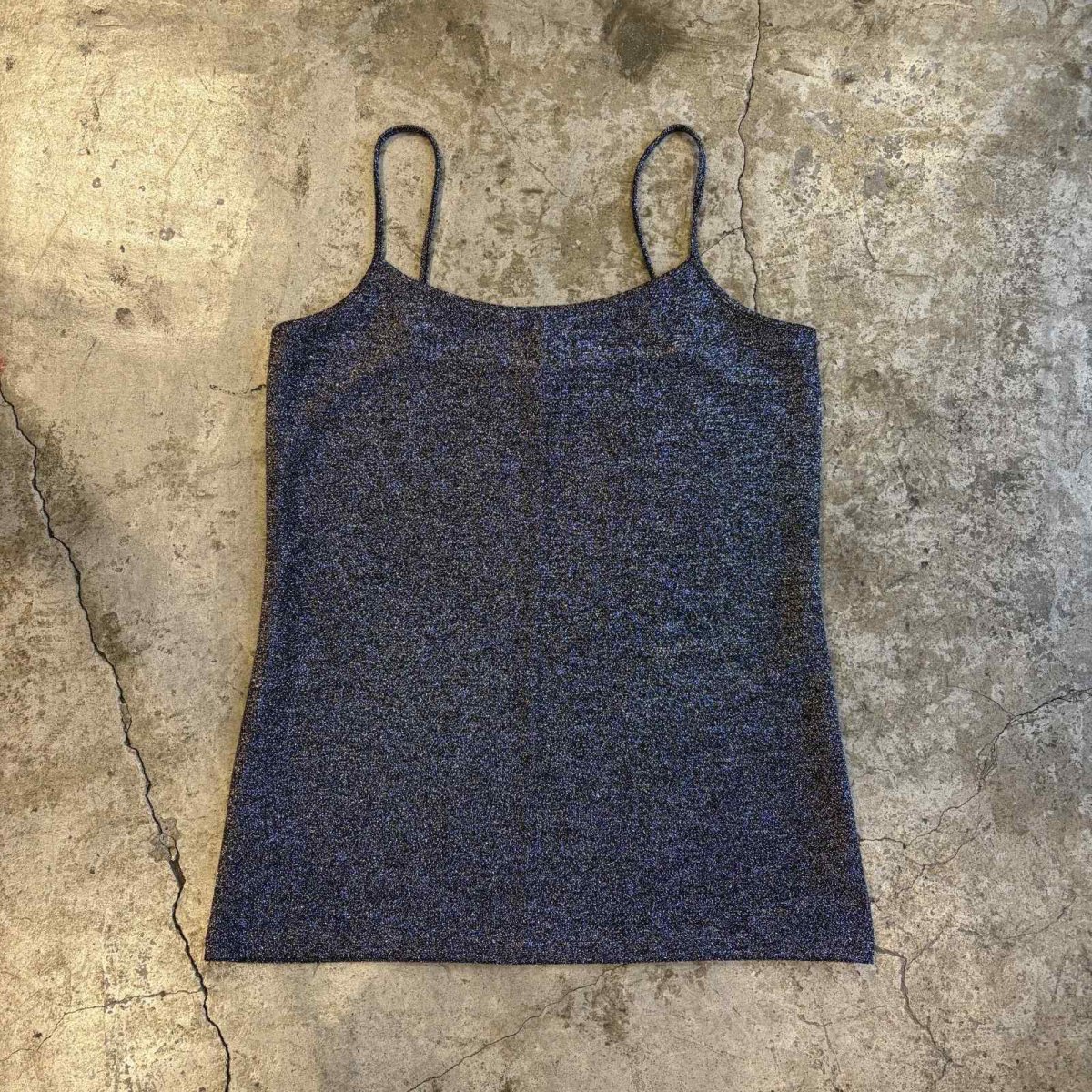 画像1: ALL OVER GLITTER DESIGN CAMISOLE / Ladies L (1)