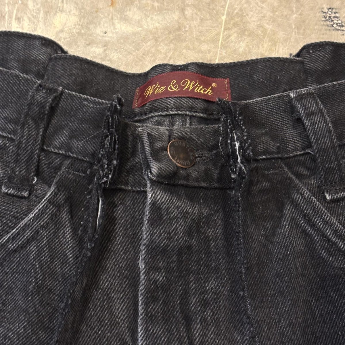 画像10: 【Wiz&Witch】"UNITED" TWINS WIDE DENIM PANTS / W31 (10)
