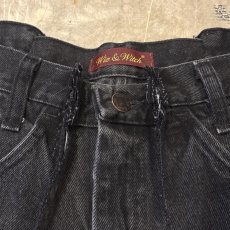 画像10: 【Wiz&Witch】"UNITED" TWINS WIDE DENIM PANTS / W31 (10)