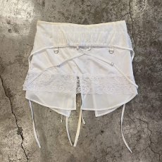 画像2: 【Wiz&Witch】"UNITED" MIX LACE WRAP SKIRT / FREE (2)