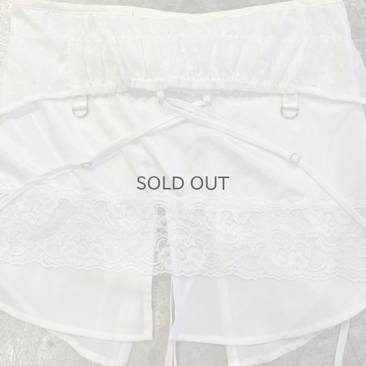 画像7: 【Wiz&Witch】"UNITED" MIX LACE WRAP SKIRT / FREE (7)