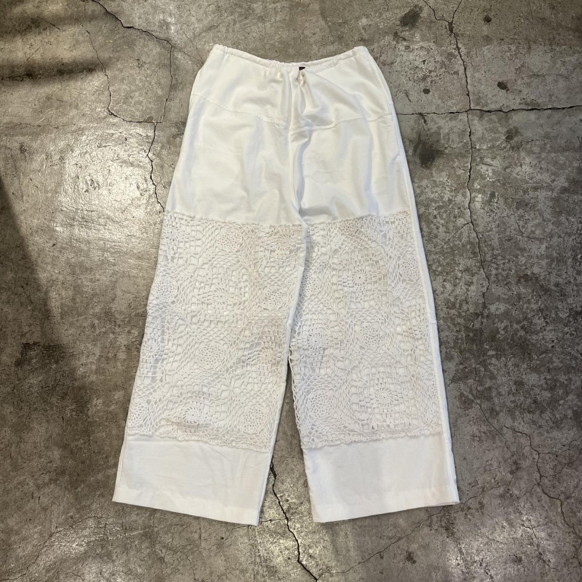 画像1: 【Wiz&Witch】"UNITED" EURO COTTON LINEN KNEE PANTS / FREE (1)