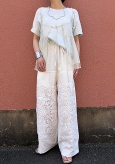 画像14: 【Wiz&Witch】"UNITED" EURO COTTON LINEN KNEE PANTS / FREE (14)