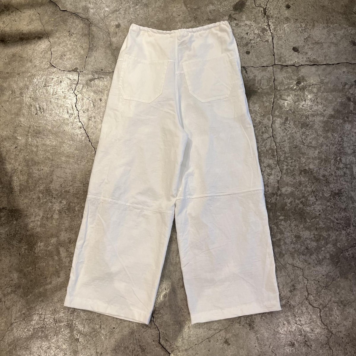 画像2: 【Wiz&Witch】"UNITED" EURO COTTON LINEN KNEE PANTS / FREE (2)