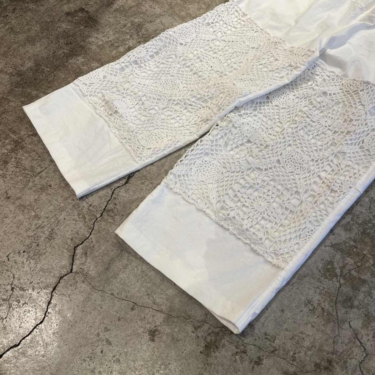 画像4: 【Wiz&Witch】"UNITED" EURO COTTON LINEN KNEE PANTS / FREE (4)