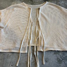 画像7: 3 RIBBON DESIGN MESH SHORT L/S CARDIGAN  / Ladies M (7)