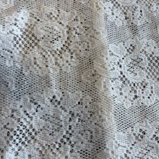 画像8: ALL OVER FLOWER PATTERN CROCHET DESIGN SHORT S/S SHIRT / Ladies M (8)