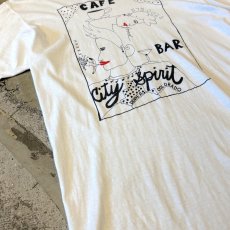 画像5: 80~90's CAEFE ART DRONT PRINTED S/S TEE / Mens L / MADE IN USA (5)